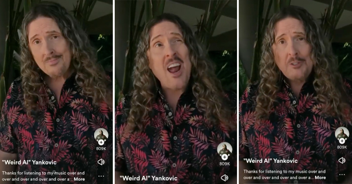 'Thanks For the Sandwich!': 'Weird Al' Yankovic Says 80 Million Spotify Streams Only Earned Him $12