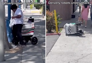'R2D2 Has Fallen': Delivery Robots Are Being Attacked and Robbed
