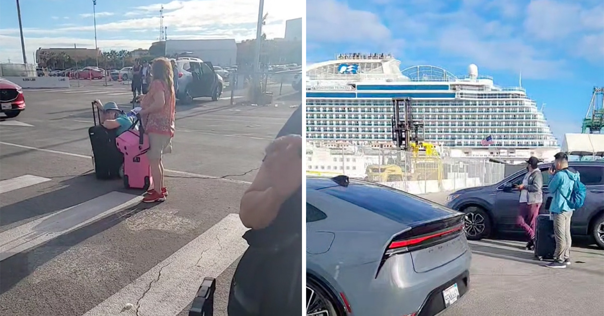 Family Breaks Down in Tears After Missing Their Cruise Ship