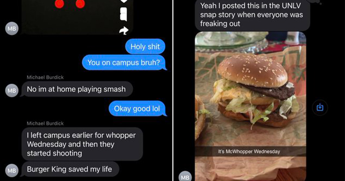 UNLV Student Says McWhopper Wednesday Saved His Life - Ftw Article ...