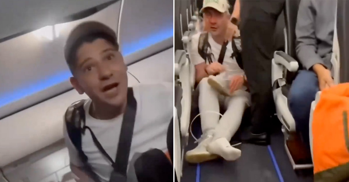 Australian Man Talks Trash on a Plane, Winds Up With a Face Full of American Fist