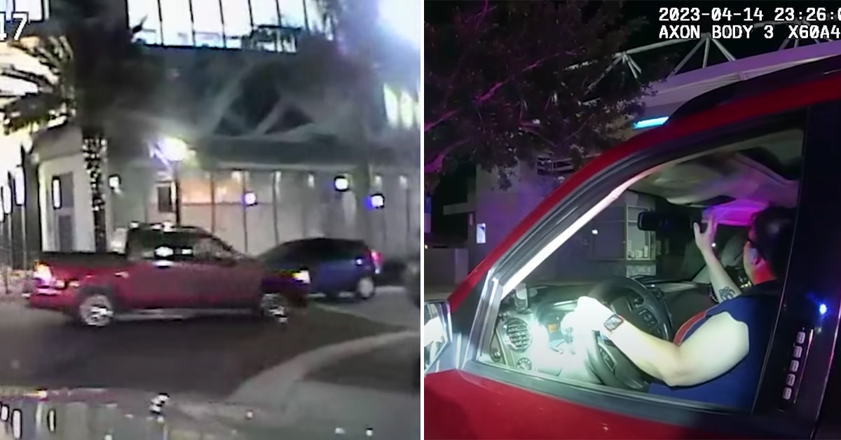 Drunk Woman Throws Tantrum After Getting Arrested for Driving Without Front Wheels