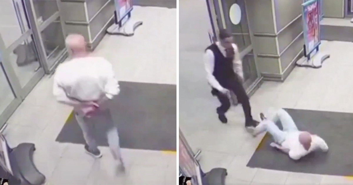 'Seasons Beatings': Robber With a Knife Gets Spartan Kicked by Security Guard