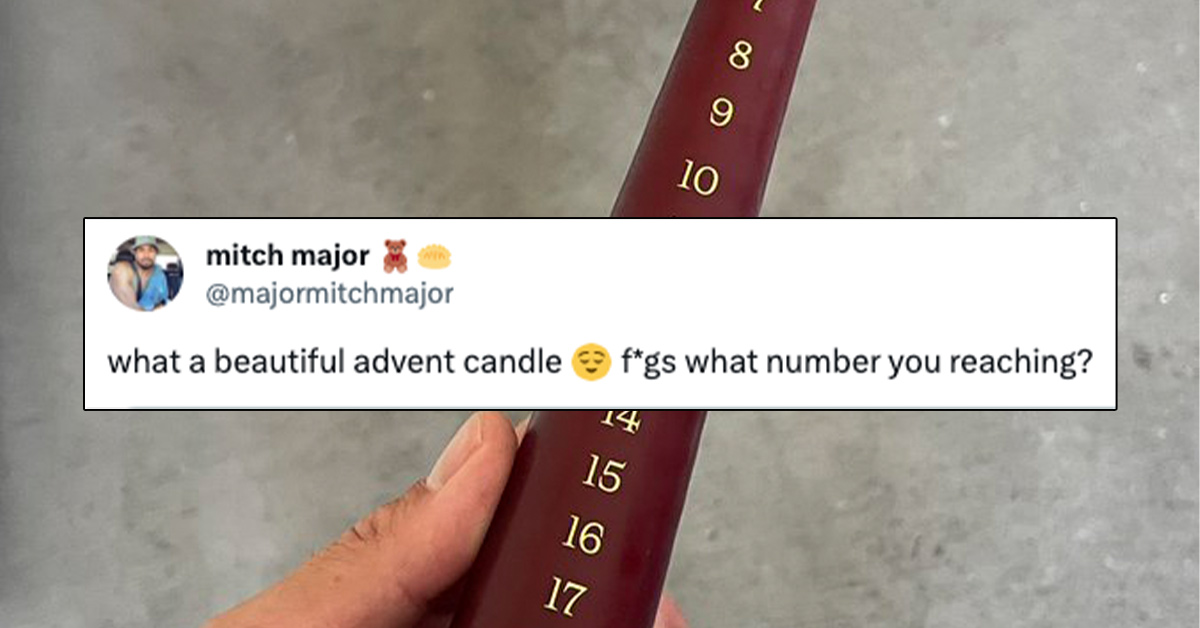 Everyone Wants to Stick This Advent Candle Up Their Butt