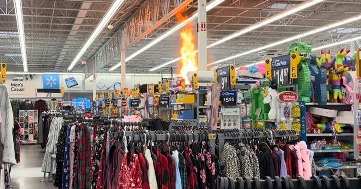 Arsonist Starts Massive Fire in Wisconsin Walmart