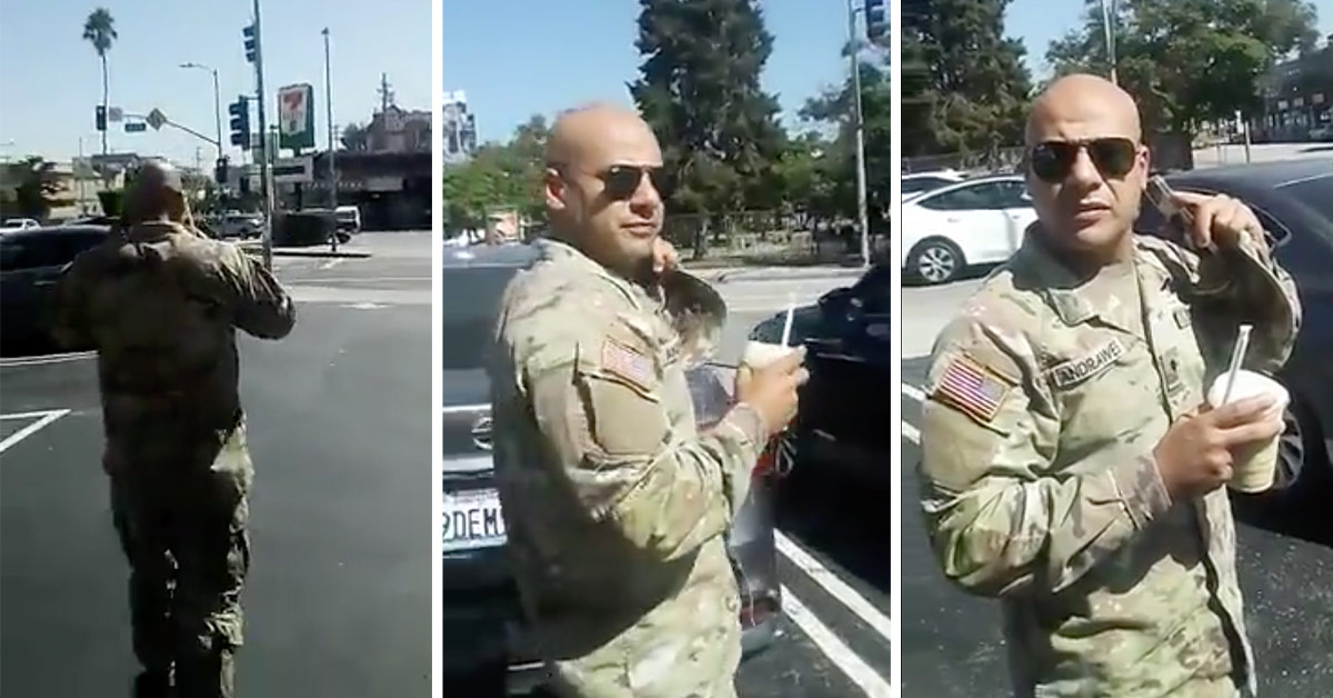 'You're A Traitor!': D-Bag Harasses Soldier For Speaking Arabic