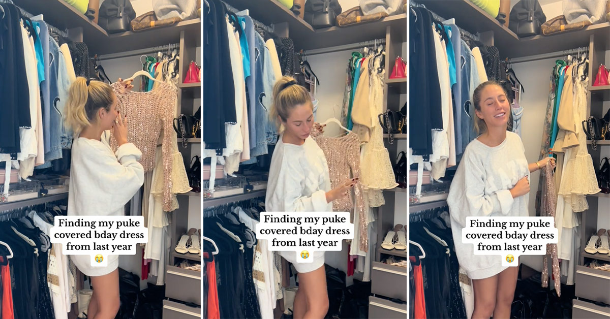 TikTok Influencer Alix Earle Shares That She Kept Her Puke-Riddled Birthday Dress in Her Closet for A Full Year