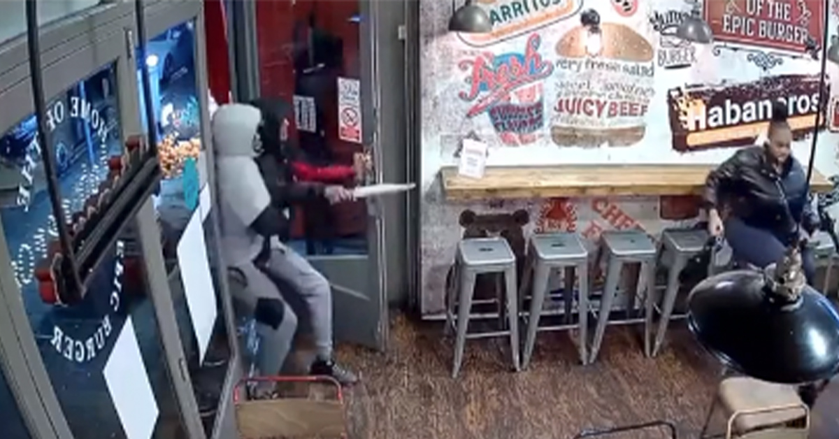 Sword Fight Breaks Out at U.K. Chicken Shop