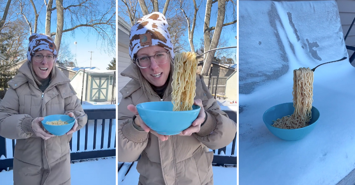 It's So Cold in the Midwest People Are Making Their Ramen Forks Float