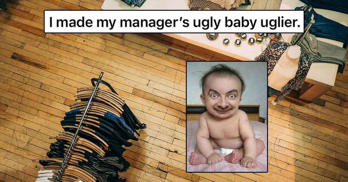 Fed Up Employee Gets Back at Manager By Making Their New Baby Uglier