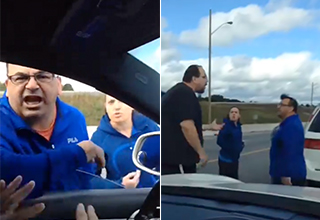 Kid Makes Sure His Road Raging Dad Doesn’t Get Beat up by Dude Twice His Size