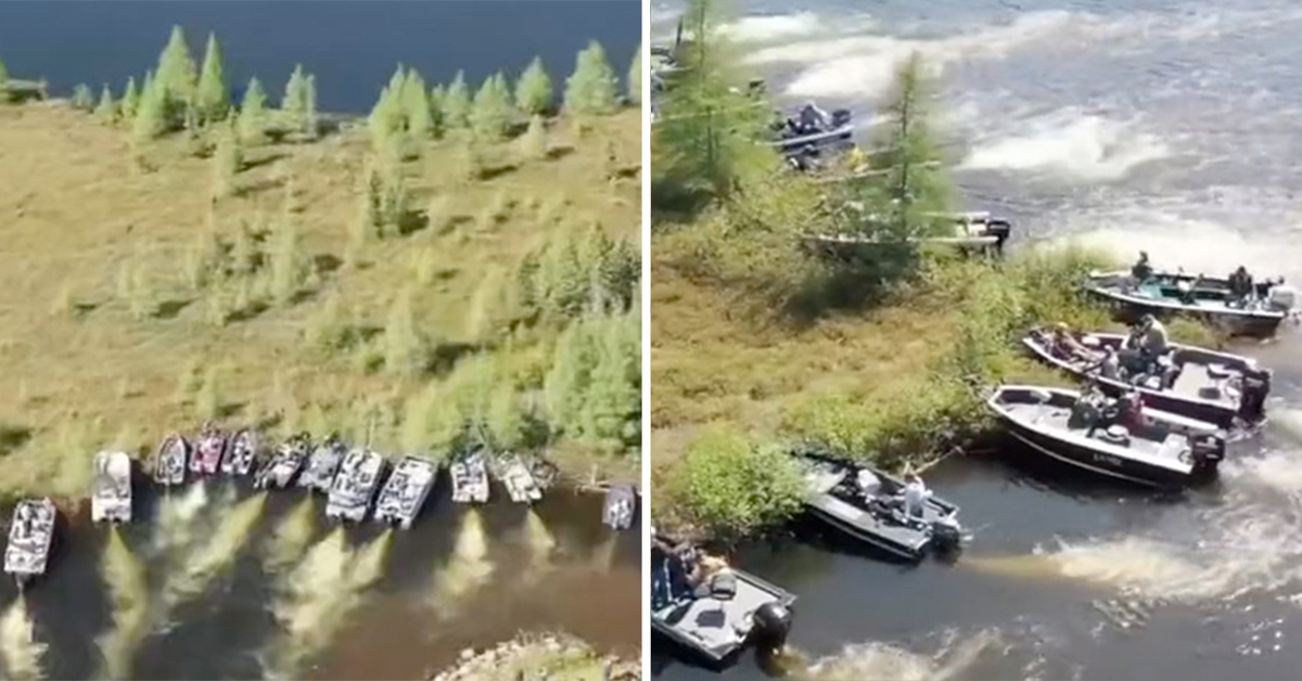 Watch a Bunch of Boats Move an Island