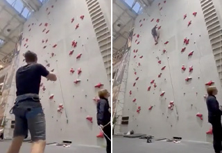 Climber Forgets to Attach His Rope, Pays the Price