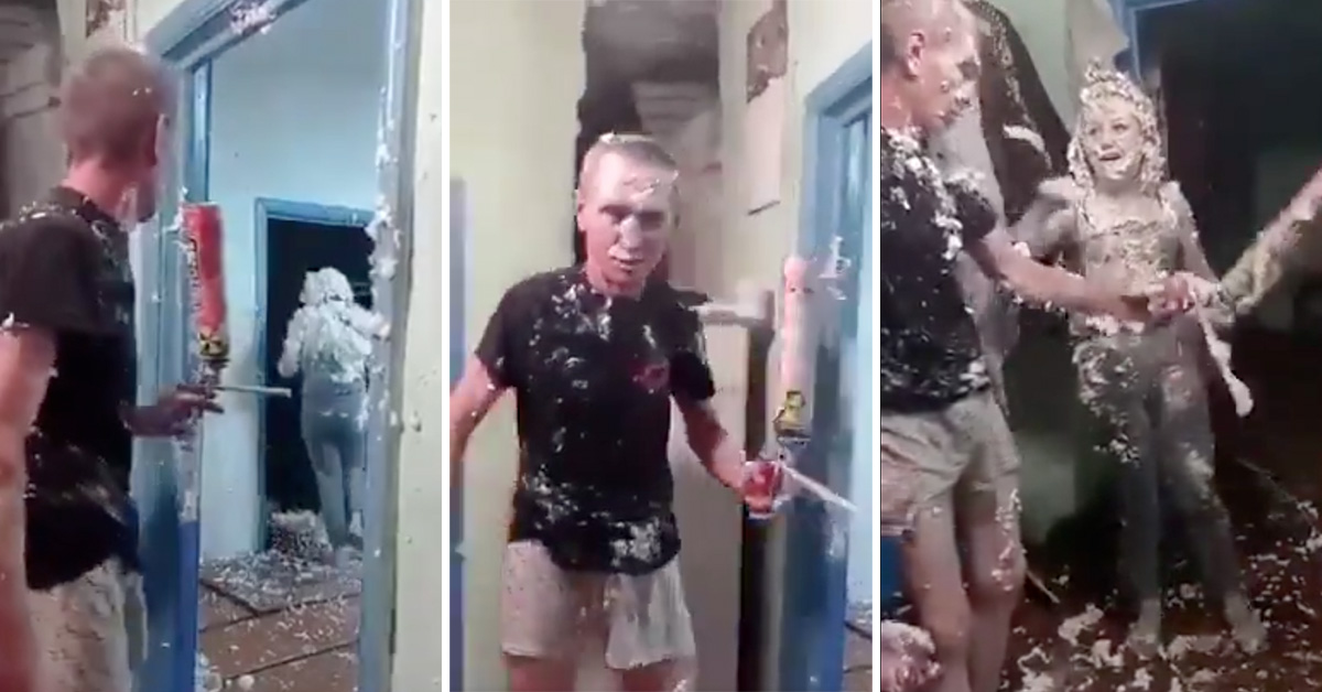 This DIY Polyurethane Foam Party Looks Like a Lot of Fun — Also Very Cancerous