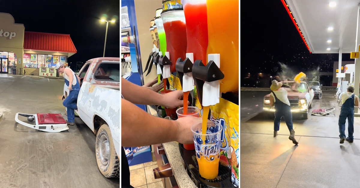 Gas Stations Ask Teens to Not Throw Slushies at Their Cars