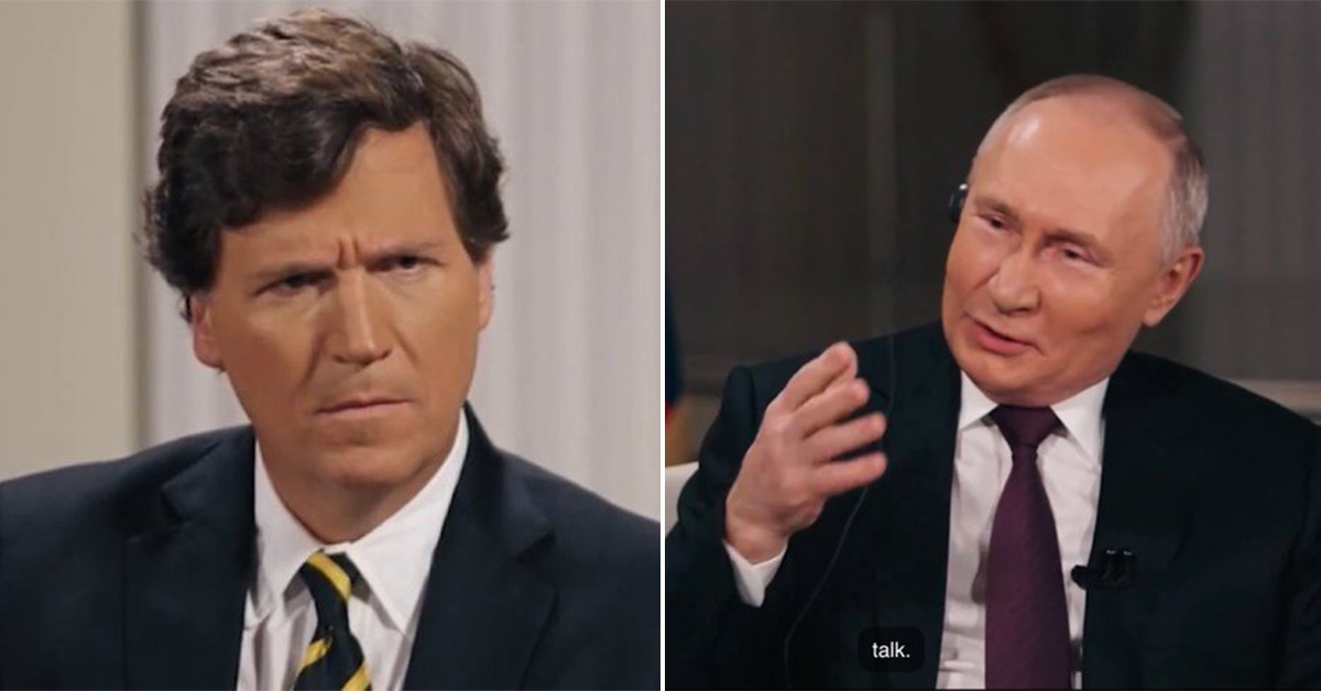 Putin Roasts Tucker Carlson for Trying and Failing to Join the CIA