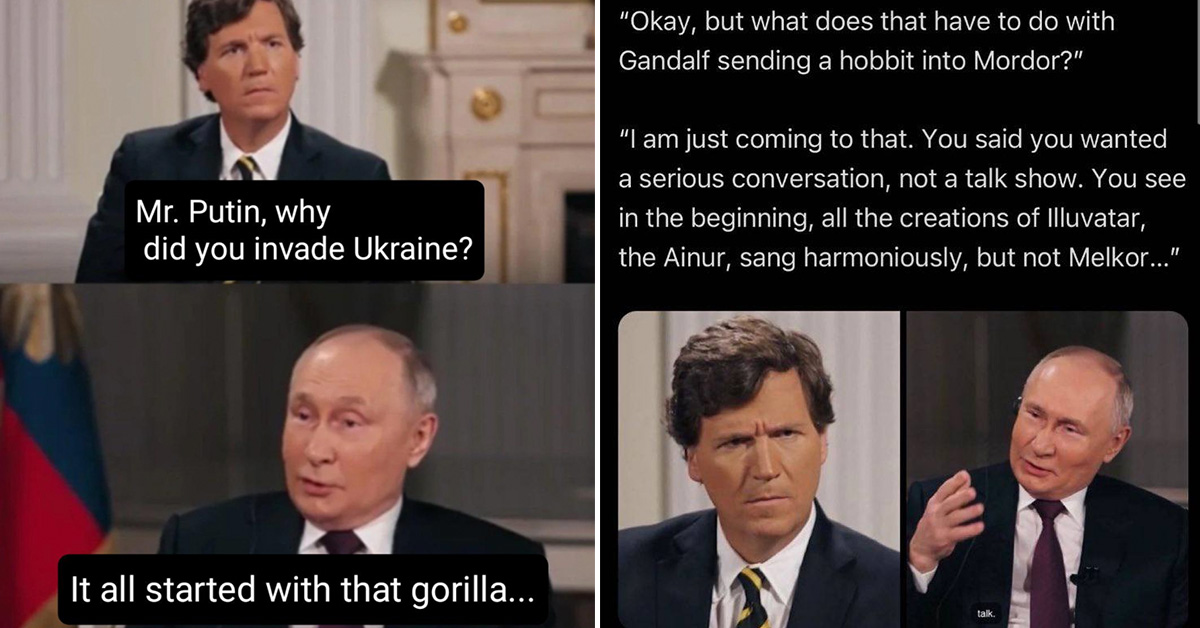 24 Tucker Carlson Vladimir Putin Interview Memes to Teach You Russian History