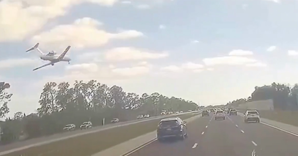 New Footage Shows Moment Airplane Crashed on Florida Highway