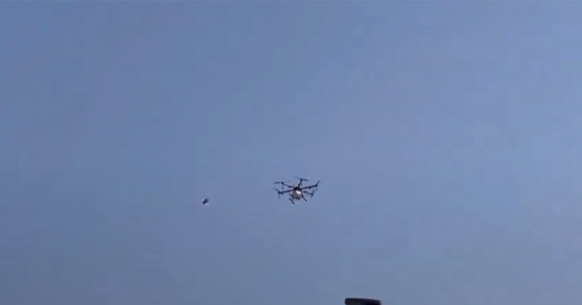 Indian Farmers Take Down Police Drone Using a Kite