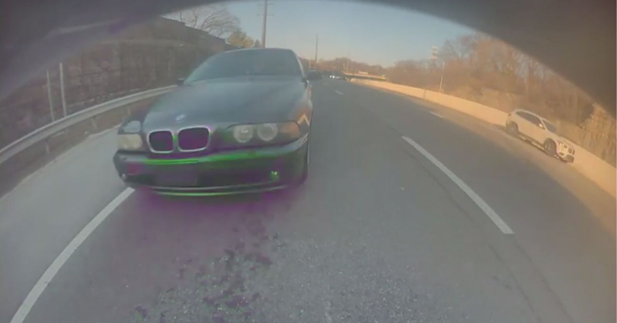 Bad Driver Refuses to Even Tap His Brakes Until His Airbags Went Off