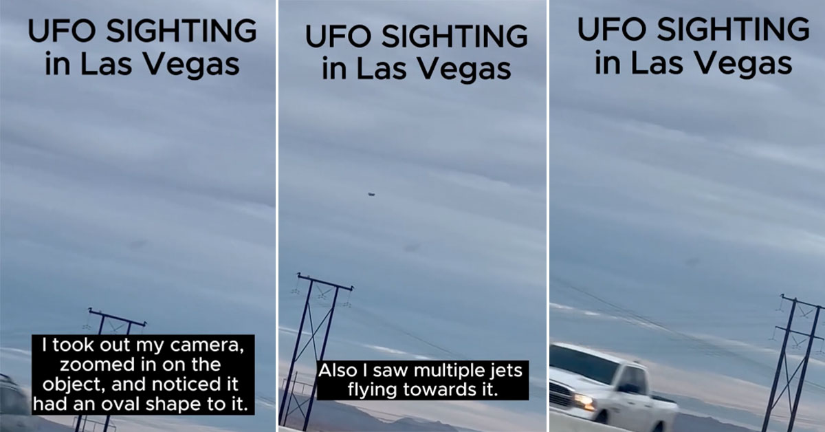 Alleged 'Black Blob UFO' Spotted Over Las Vegas