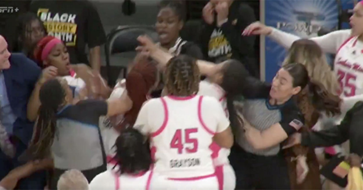 Women's Basketball Game Ends In Massive Brawl Involving Coaches, Players and Fans