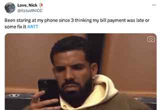 <p>Looking to make calls, send text messages or stalk your ex’s Instagram page this morning? Too bad!</p><p><br></p><p>On Thursday, thousands of AT&amp;T customers across the country awoke to a strange sight — their phones’ service bars had been collectively replaced with the “SOS” message.</p><p><br></p><p>Naturally, as one would be at the discovery that a device worth thousands of dollars suddenly no longer works, customers were peeved, using various WiFis to lament about the ongoing situation.</p><p><br></p><p>“Been staring at my phone since 3 thinking my bill payment was late or some fix it #ATT,” <a href="https://twitter.com/itzJustNiCC/status/1760604747671683535" rel="noopener noreferrer" target="_blank">wrote @itzJustNiCC on Twitter</a>.</p><p><br></p><p>“I know I better see some credits on my bill next month,” <a href="https://twitter.com/darleneturner53/status/1760637098959266112" rel="noopener noreferrer" target="_blank">joked @darleneturner53</a> alongside the hashtag #ATTDown.</p><p><br></p><p>Though the carrier remained tight-lipped about the reason behind the outage, simply reassuring customers that they “are working urgently to restore service” in a statement <a data-sk="tooltip_parent" data-stringify-link="https://www.att.com/" href="https://www.att.com/" rel="noopener noreferrer" target="_blank">shared to their website</a> several weren’t having it, shitposting out their frustrations.</p><p><br></p><p>From wishful thinking about refunds to <i data-stringify-type="italic">I Think You Should Leave </i>callbacks, here are some of the best memes and reactions surrounding the cellular outages to enjoy on your still-functional WiFi.</p>