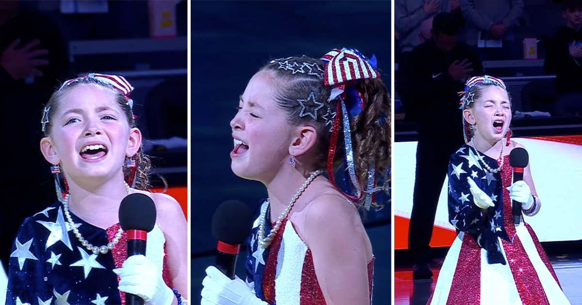 Girl Gives the Worst National Anthem Performance Maybe Ever