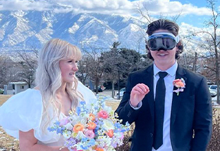 Wife Peeved After Husband Insisted On Wearing Apple Vision Pros to Their Wedding