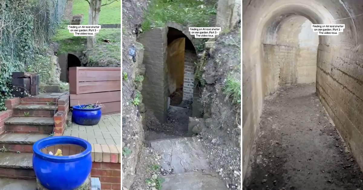 U.K. Woman Finds World War II Bomb Shelter in Her Backyard