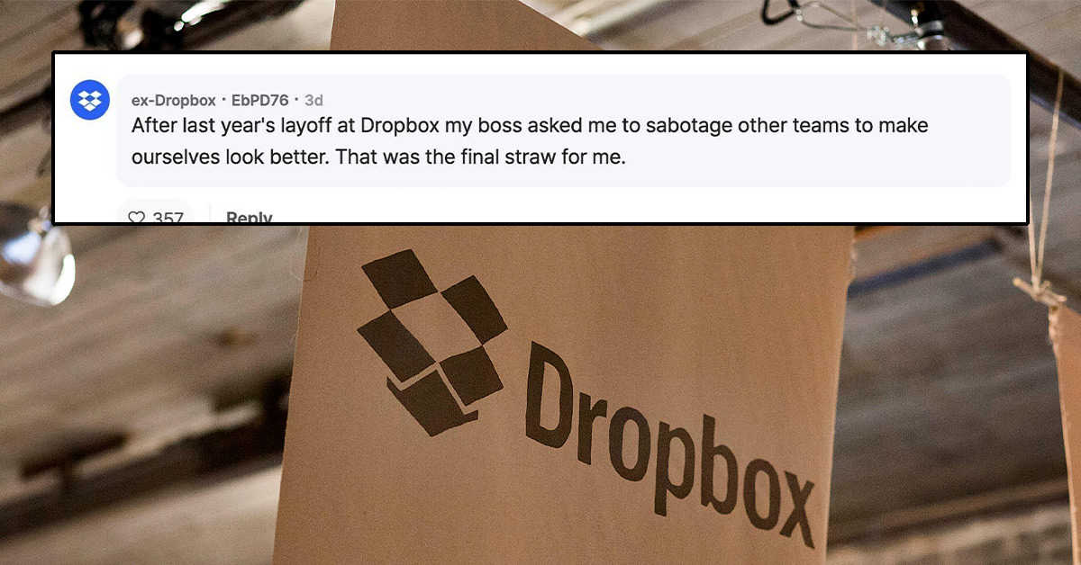 Engineers at Dropbox Are Allegedly Sabotaging Each Other to Avoid Layoffs