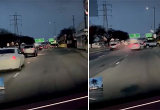 Detroit Driver Bulldozes Car Straight Into a Light Pole