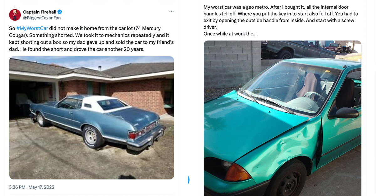 20 People Share the Worst Car They Ever Owned