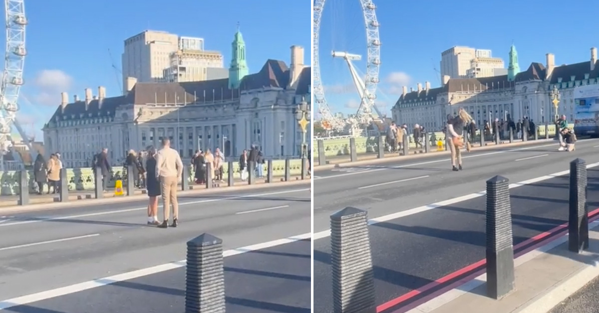 London Couple Roasted After Stopping Traffic For Engagement Videos