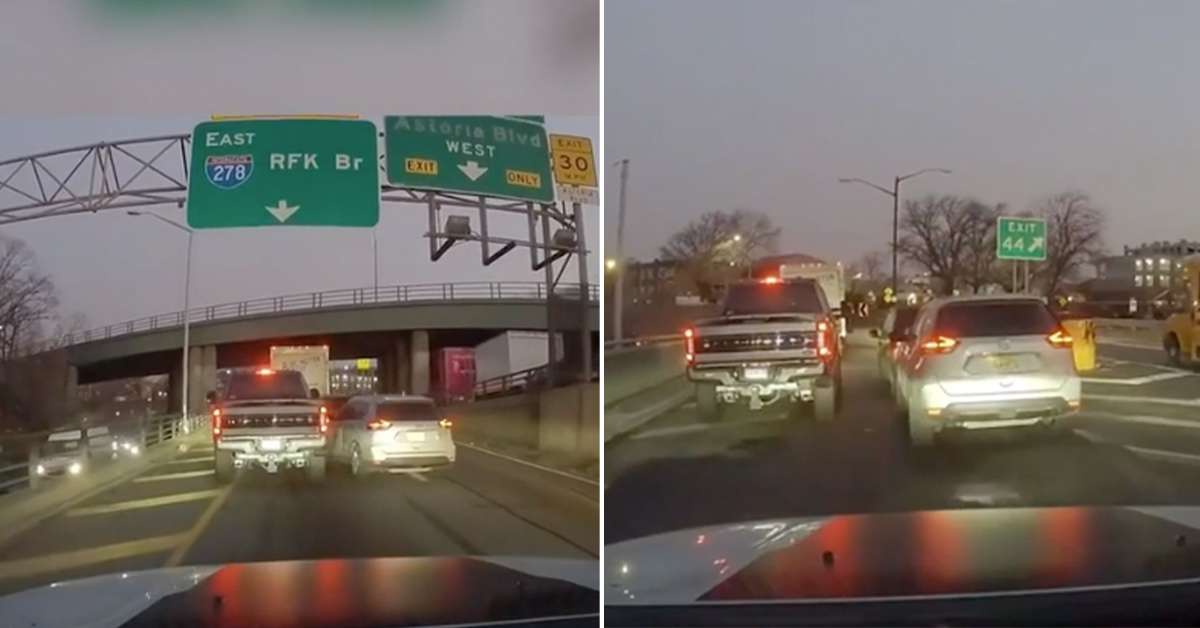 Cars Go At It In Terrifying Road Rage Race