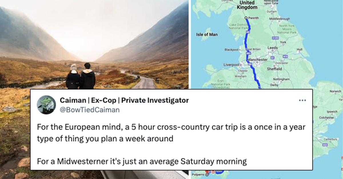 American Tourists Prove All of England Wrong By Driving the Country From Top to Bottom After Being Warned Not To