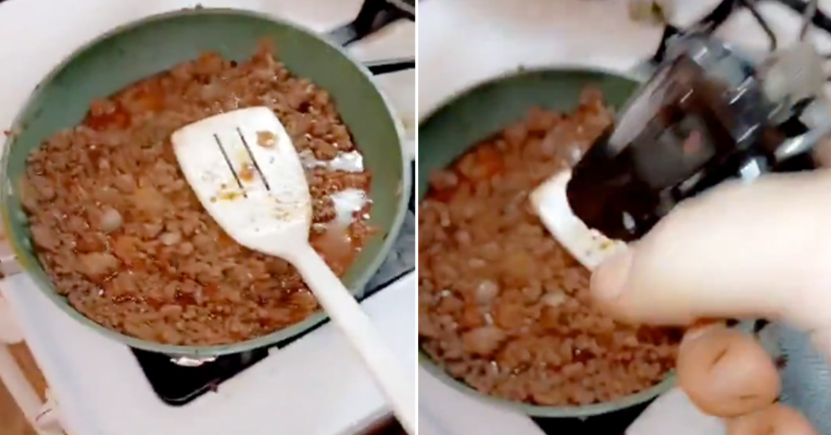 Man Lets Off a Round Into His Pan of Hamburger Helper