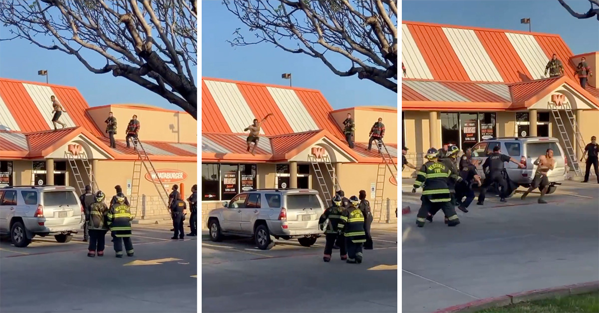 Man Leaps Off Whataburger Roof to Flee Cops During High-Speed Foot Chase