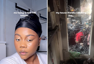 TikTok Makeup Tutorial Interrupted By House Fire