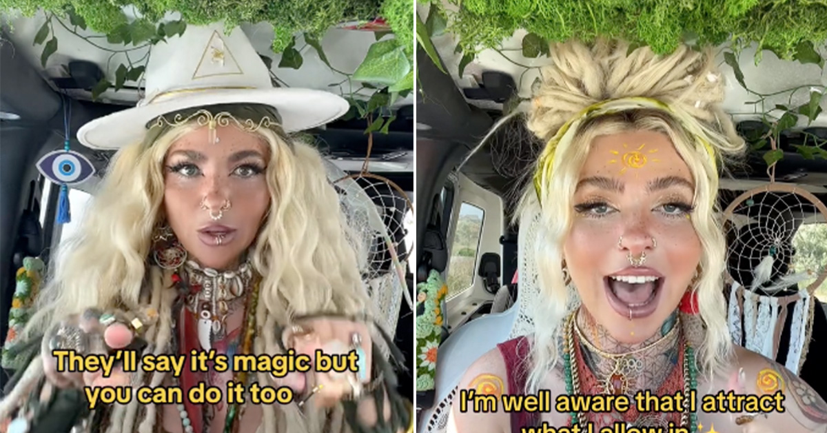 Crazy Hippie Lady Raps About ‘Learning Sh*t From the Aliens’