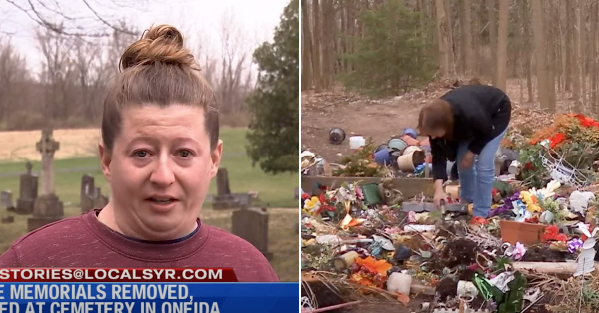 Families Furious after Cemetery 'Caretakers' Remove Grave Memorials and Dump Them In a Pile