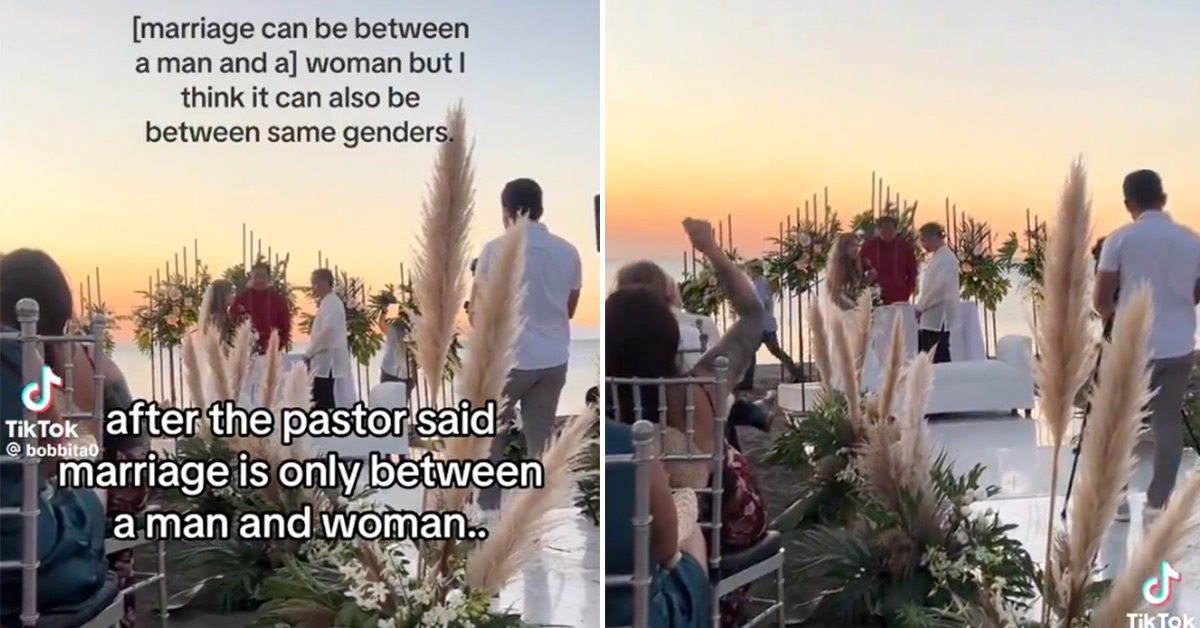 Bride Takes the Mic after Pastor Says Marriage Is Only Between a ‘Man and a Woman’
