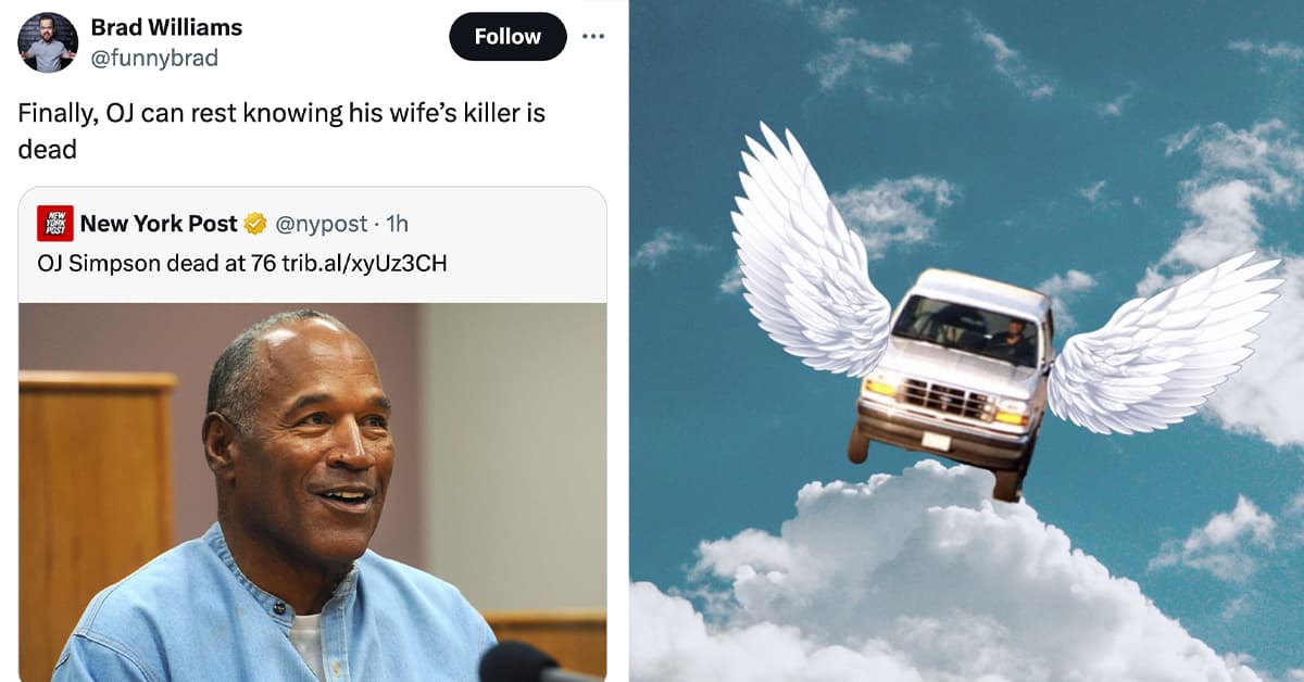 The Best Memes and Reactions to OJ Simpson's Death