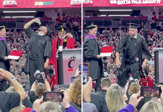 'You're 34 Bro': Travis Kelce Chugs Beer While Getting His Diploma