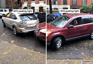 New Yorkers Take Turns Yelling at Woman Blocking a Parking Space