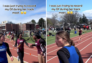 Runner Throws Tantrum and Quits Mid-Race After Lightly Fumbling Baton Pass