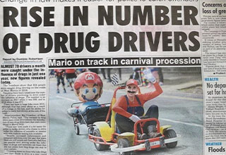 <p>Though news headlines may strive to convey the day's events clearly and concisely, pictures still speak a thousand words. No one, however, has learned this lesson quite like a sleep-deprived editor who slapped a front page together only to realize the implications of their layout, ones stating that pair of bakers moonlight as drug dealers, Ryan Reynolds is a suspected criminal, and that raccoons are capable of murder.&nbsp;</p><p><br></p><p>From Mario Kart taking a<em>&nbsp;very </em>big detour into Wuhu Town to a Cocker Spaniel's bid for political dominance, here are 26 times photos and headlines sent very mixed messages.</p>