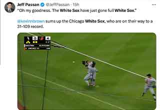 <p>In late April of 2023, one disgruntled White Sox fan decided to call into his city's local sports radio show, ESPN Chicago 1000 AM. What followed was <a href="https://x.com/TalkinBaseball_/status/1651596433261309954?ref_src=twsrc%5Etfw%7Ctwcamp%5Etweetembed%7Ctwterm%5E1651596433261309954%7Ctwgr%5E1b1ff0c2a634c48d7f1d403bac9b41f582a4d61a%7Ctwcon%5Es1_&ref_url=https%3A%2F%2Fwww.foxsports.com%2Fstories%2Fmlb%2Fchicago-white-sox-fan-goes-viral-with-epic-seven-minute-radio-rant" rel="noopener noreferrer" target="_blank">an epic seven-minute viral rant</a>, and the show's hosts were happy to sit back and let the caller do their jobs for them; detailing exactly why the team's disappointing 8-21 start was everything ownership deserved.</p><p><br></p><p>That caller had reason to be upset. Just a few years ago, the White Sox were one of the hottest clubs in baseball, with a core of future young stars like Yoán Moncada, Eloy Jiménez, and Luis Robert Jr. Tim Anderson was fresh off winning the 2019 batting title, and Carlos Rodón and Dylan Cease comprised a decent one-two rotation punch.&nbsp;</p><p><br></p><p>In 2024, only one of the above listed players is still part of the starting lineup, and a combination of bad roster moves, injuries, and a notoriously toxic clubhouse environment have devastated the team.&nbsp;</p><p><br></p><p>At time of writing, the White Sox own a 31-109 record, and aren't just the worst team in baseball; they might be the worst team ever assembled. Everything that could go wrong has gone wrong, and they're still finding new ways to lose.&nbsp;</p><p><br></p><p>Here are 23 funny posts dunking on the 2024 White Sox.</p>