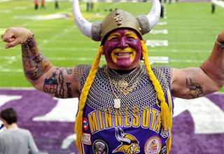 <p>While most Americans have a favorite football team, a handful of superfans — and several drunk dummies — take their love of the game to terrifying new heights. Enter the football fanatics who paint their faces, grab their guitars, and let it all hang out every game day.&nbsp;</p><p><br></p><p>From iconic superfans like the Dallas Cowboys' SuperCowboys to a Kansas City Chiefs fanatic getting a little too much skin in the game, here are 21 obnoxious Football fans to kick off an intervention.&nbsp;</p>