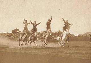 <p>Though often overlooked by history books, women defined the American West. Whether they were performing mind-blowing stunts as a part of Buffalo Bill's Wild West like Annie Oakley, or braving the frontier with guns and horses, these women cemented their status as American icons — with some equally iconic photos to (cowboy) boot.&nbsp;</p><p><br>From cowgirls performing stunts to the legend — and even cooler reality — of Calamity Jane, here are 21 rowdy women from the wild, wild west.&nbsp;</p>